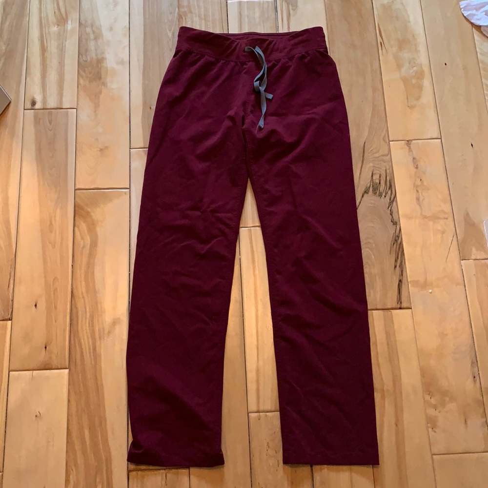 Figs Scrub Pants, Maroon XS